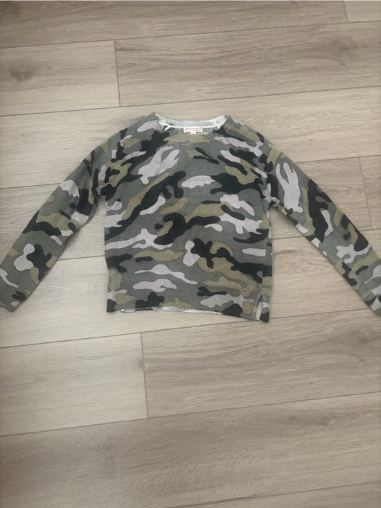 Philosophy Sweaters - Philosophy Camo Crewneck Sweater in Olive, Gray and Black